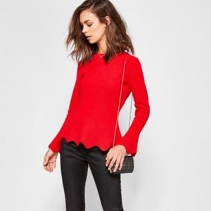 Ted Baker London Bobbe Peplum Cashmere Sweater